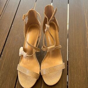 Dream Pairs Sparkly Glittery criss Cross Heel